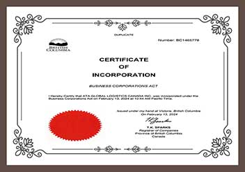 Certificate of Incorporation